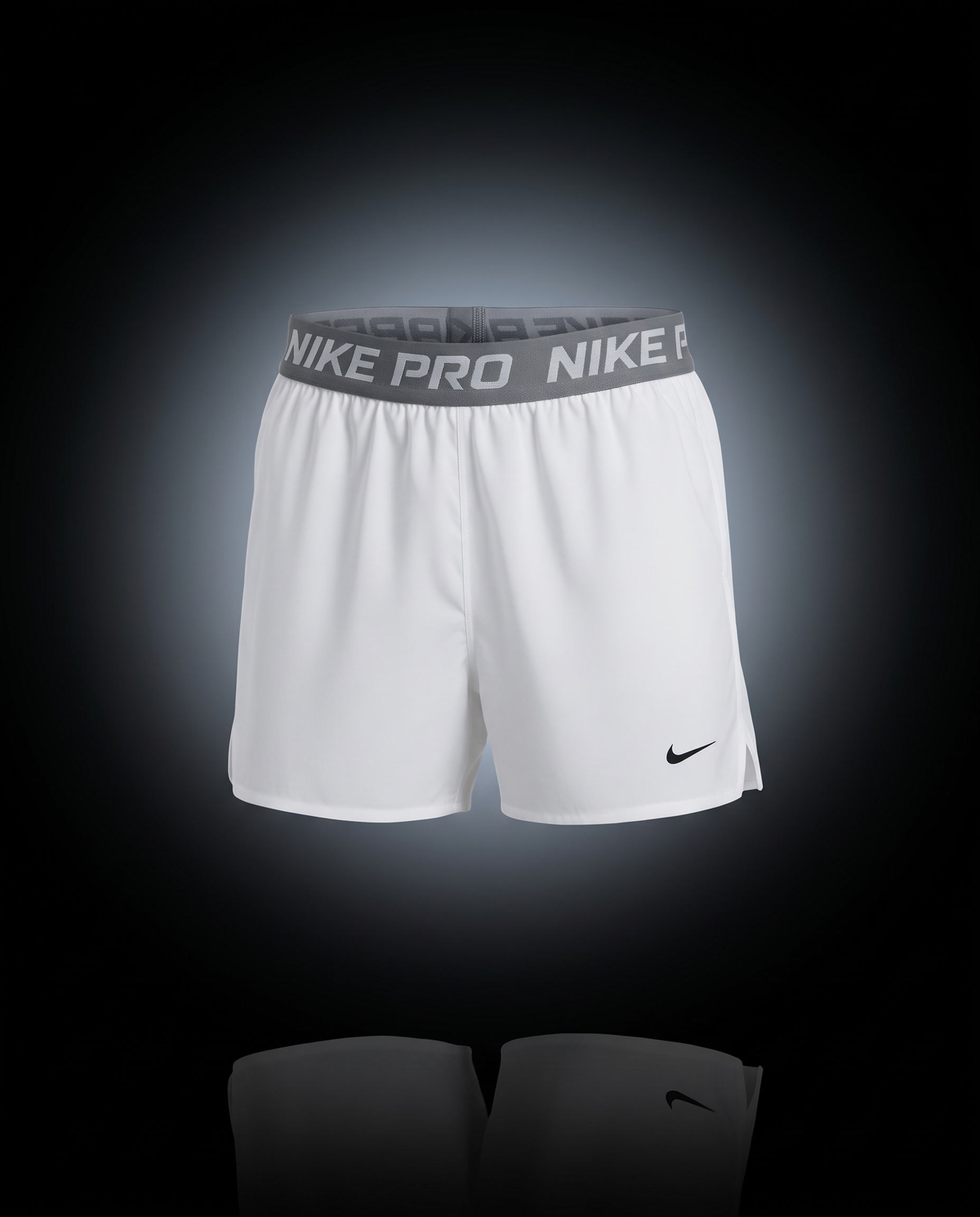 Pantaloneta Nike Pro blanca